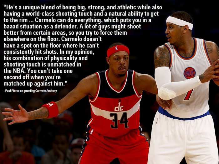 Future Hall Of Famer Explains Why Carmelo Anthony Is The Hardest Player