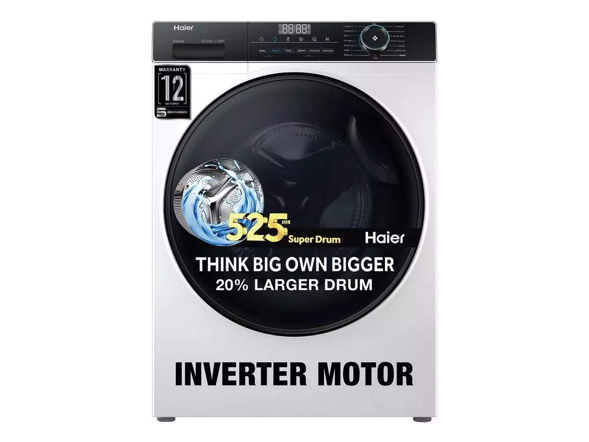 Haier 8 Kg 5 Star Inverter Motor Fully Automatic Front Load Washing Machine