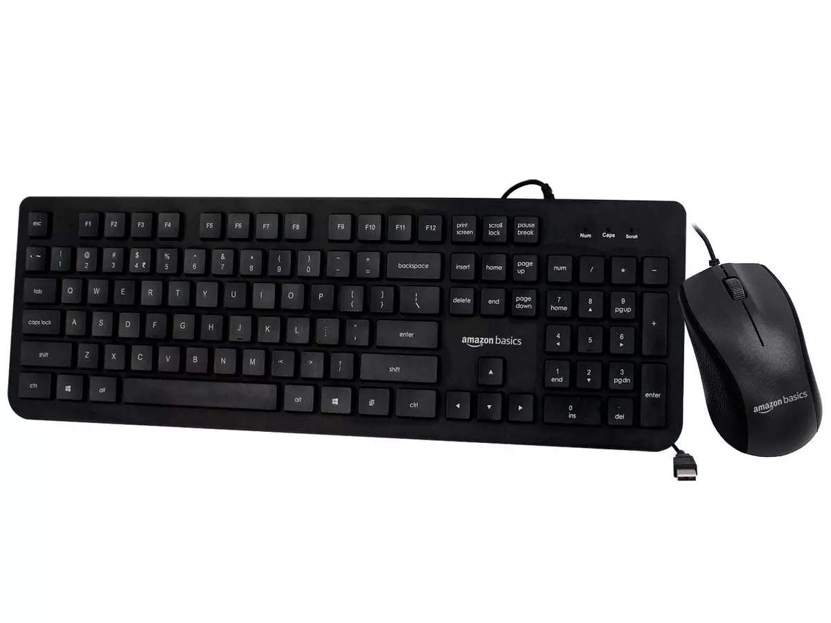 AmazonBasics Wired Keyboard and Mouse Combo