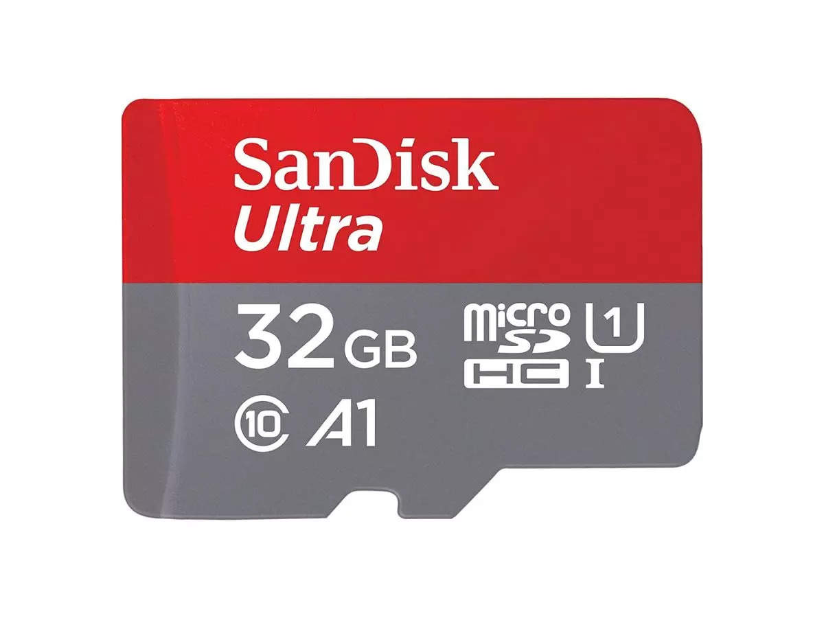 SanDisk Ultra 32GB microSDHC Memory Card.