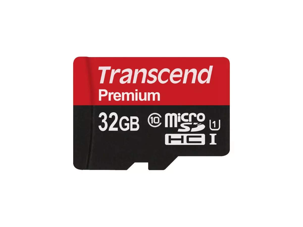 Transcend 32GB microSDHC Memory Card.