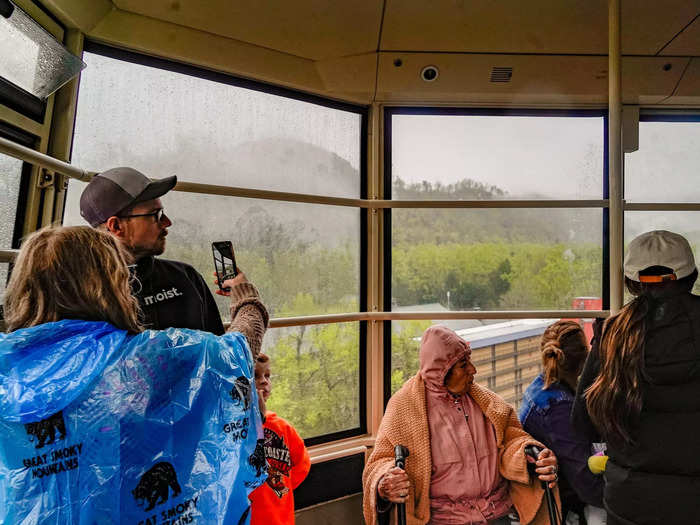 Each tram car can hold 120 people, according to Ober Mountain. I don