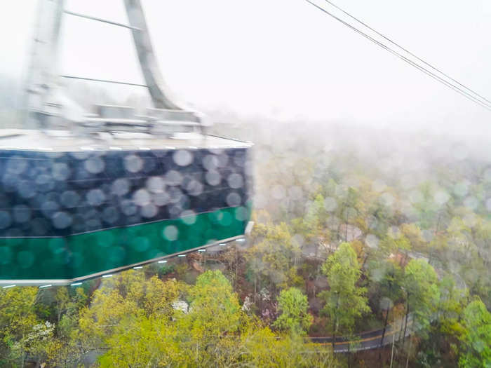 Completed in 1973 to bring skiers safely up to the slopes, the tram ascends 300 feet above the Great Smoky Mountains, and has carried millions of people up to Ober Mountain.