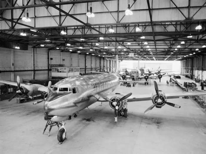 The revolutionary Douglas DC-3 aircraft also found a place on the globe as it was built in the 1930s after strong insistence from American