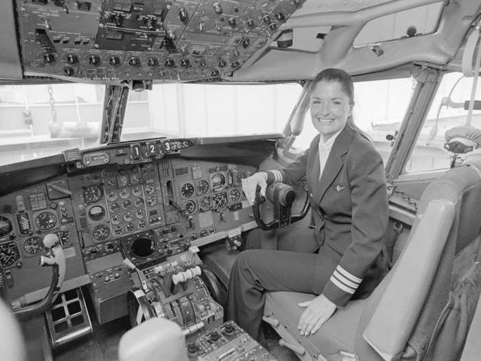 The 12-foot stainless steel structure is inscribed with industry and company firsts, like Bonnie Tiburzi, who was the first woman to be hired by a major US airline in 1973.