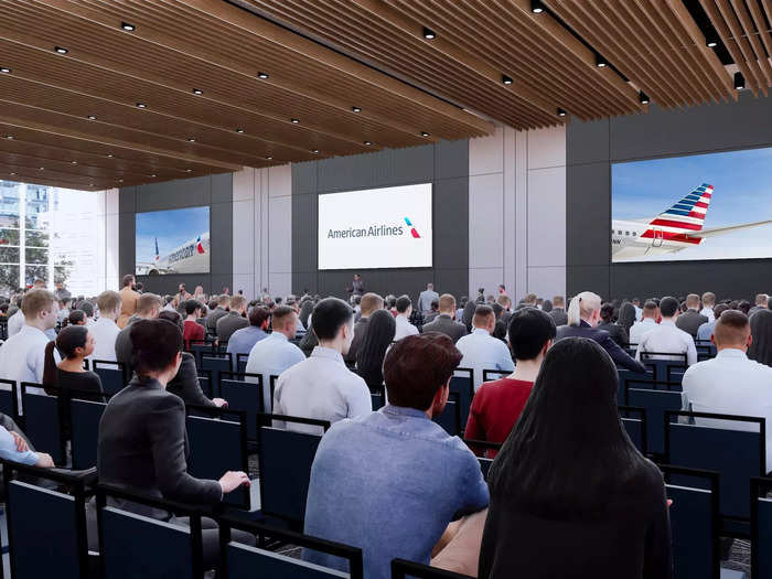 …a 10,000 square-foot ballroom to host large events or meetings, like the State of the Airline discussion hosted by CEO Robert Isom…