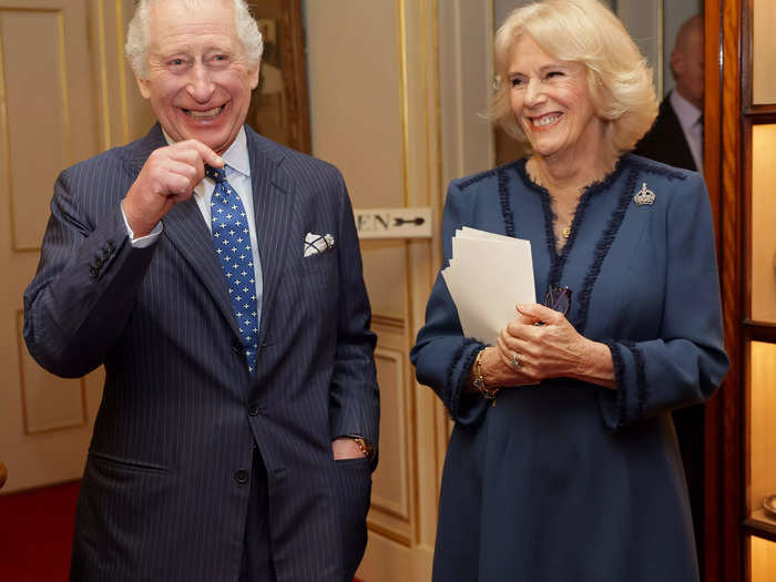 Jackson caught Charles and Camilla laughing together in February at an event for Camilla