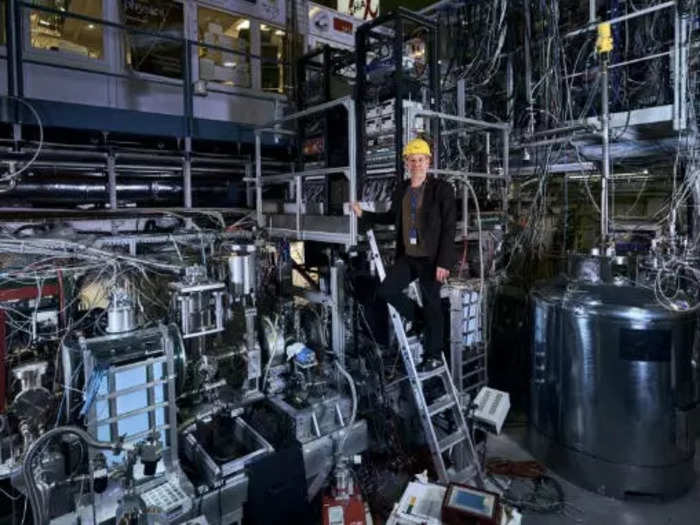 In the ALPHA experimental zone, superconducting magnets filled with liquid helium help trap antiparticles. In 2011, the Alpha experiment at CERN successfully stored 309 antihydrogen atoms, with some atoms remaining trapped for nearly 17 minutes, "which is forever" one physicist described at the time.