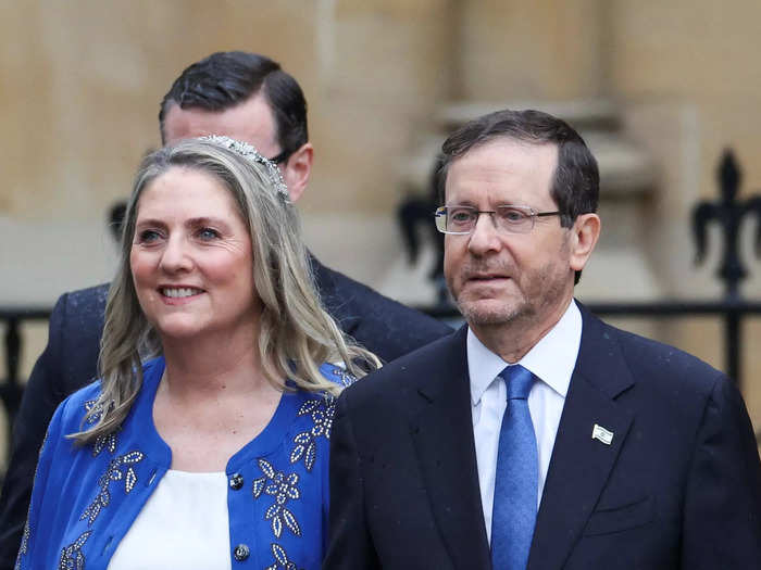 President of Israel Isaac Herzog and his wife Michal Herzog