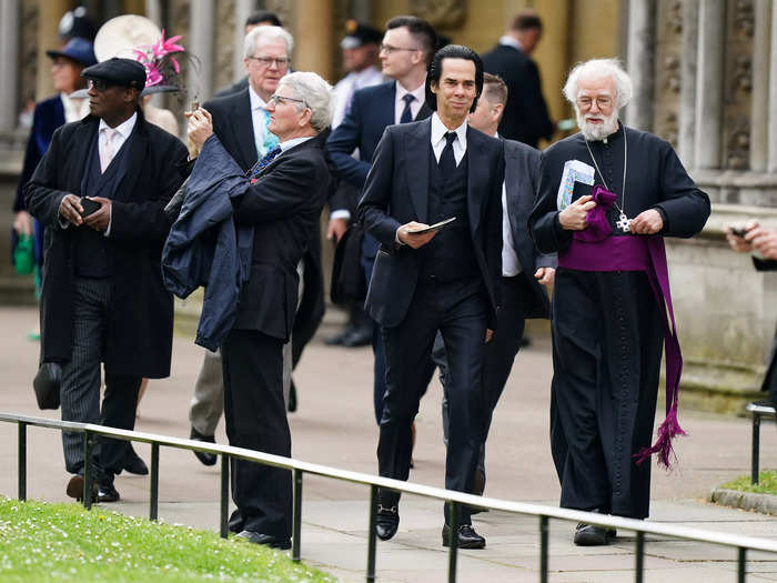 Nick Cave and former Archbishop of Canterbury Rowan Williams