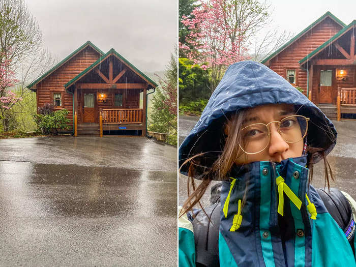 I kicked off the trip with a one-night stay in a cozy cabin in Gatlinburg, Tennessee.