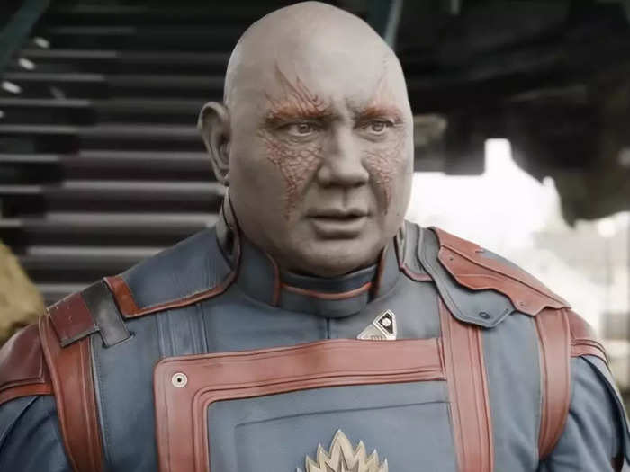 Dave Bautista stars as Drax the Destroyer.