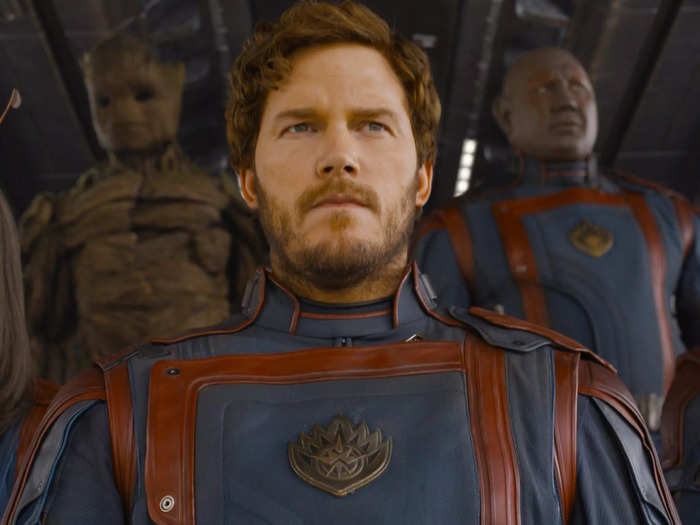 Chris Pratt stars as Peter Quill/Star-Lord, leader of the Guardians.