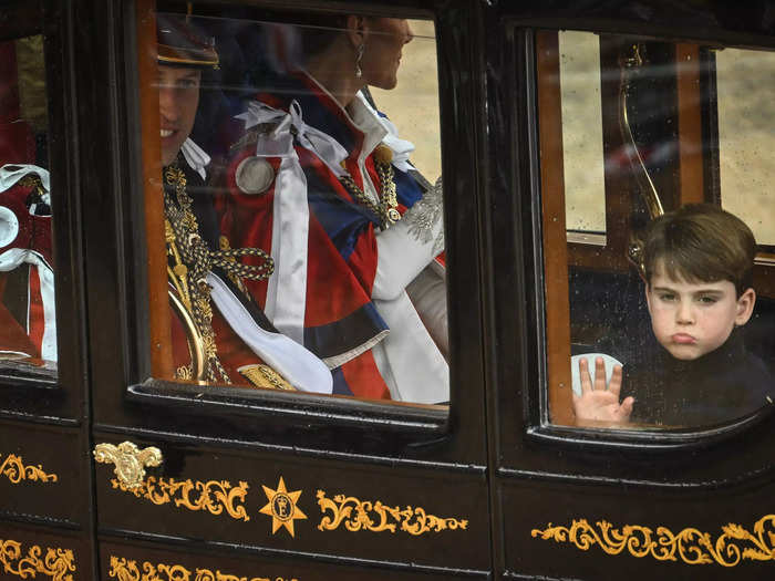 He was reunited with his family to travel to Buckingham Palace following the ceremony. That didn