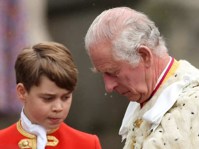 King Charles made history as the oldest monarch to take the British throne at his coronation, but the youngest royals in attendance still stole the show.