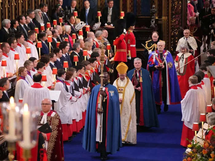 The ceremony was led by the Archbishop of Canterbury.