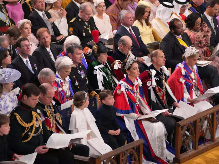 The ceremony was much smaller than Queen Elizabeth