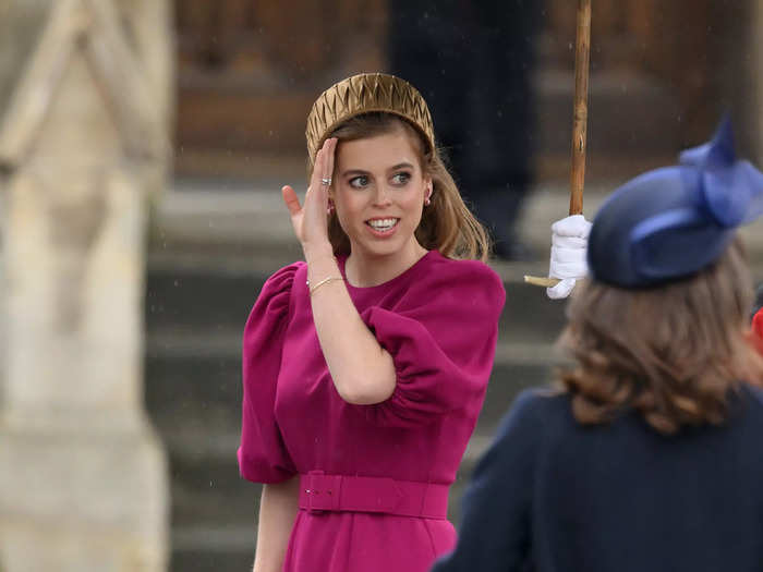 Princess Beatrice wore a Beulah dress named "Sienna" in a likely nod to her daughter, Sienna Elizabeth.