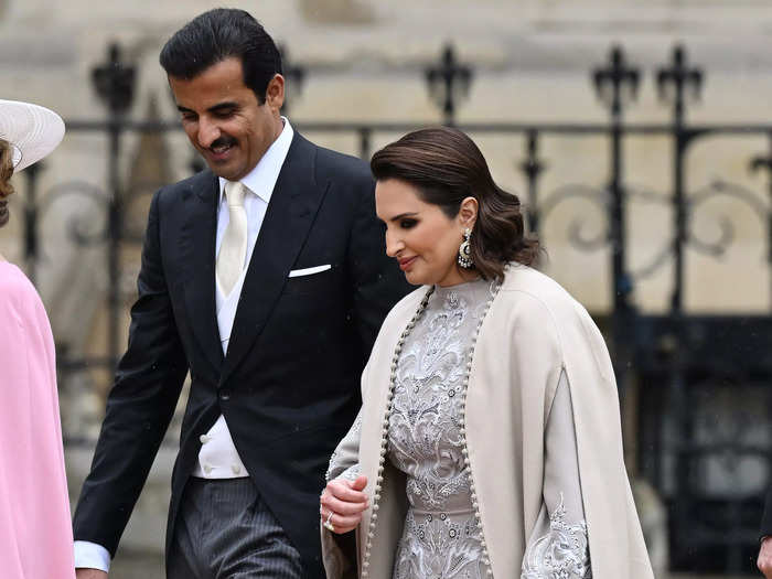 Sheikh Tamim bin Hamad Al Thani and Sheikha Jawaher bint Hamad bin Suhaim Al-Thani of Qatar