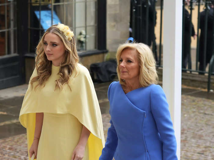 First Lady Jill Biden and her granddaughter, Finnegan Biden