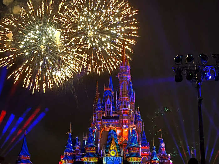 We ended our day by watching the Magic Kingdom fireworks.