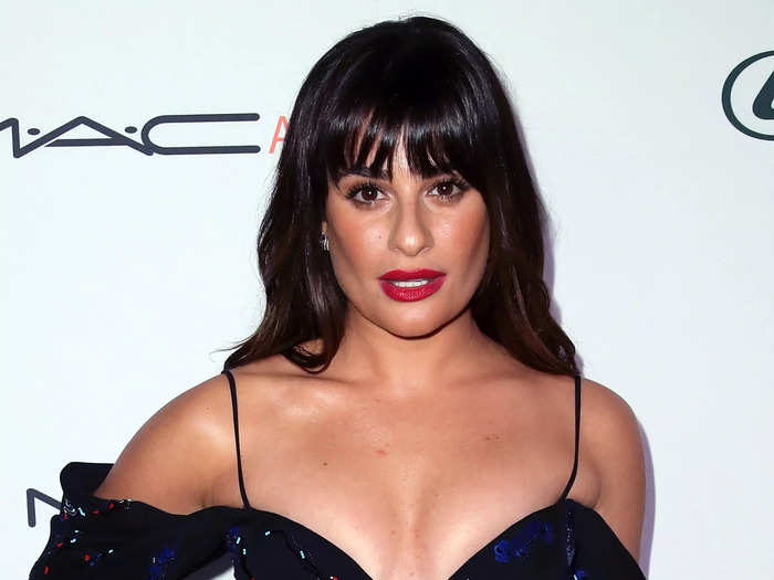 Lea Michele has often had full bangs.