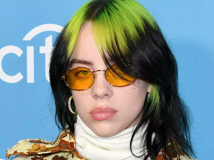 Billie Eilish has been wearing a few kinds of bangs since she dyed her hair green.