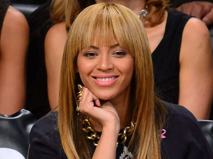 Beyoncé has been known to rock bangs now and then.