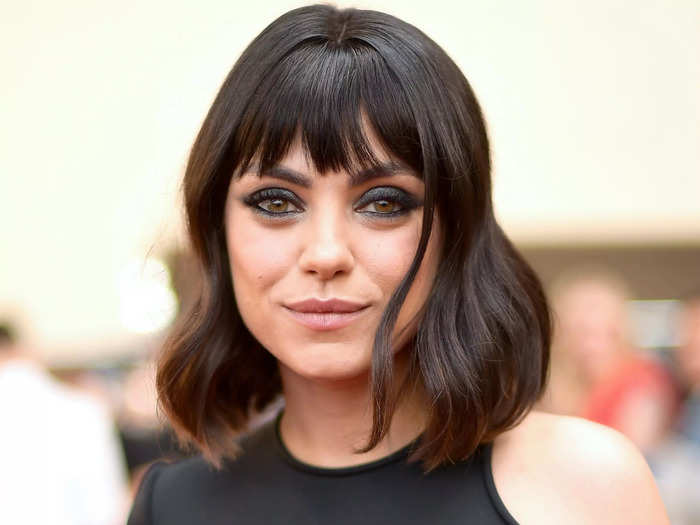 Mila Kunis wore the bangs trend back in 2018.