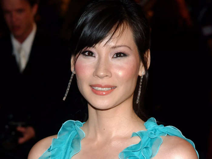 Lucy Liu had side-swept bangs in 2004.