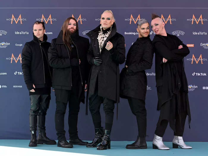 German metal band Lord of the Lost focused on edgy outerwear.