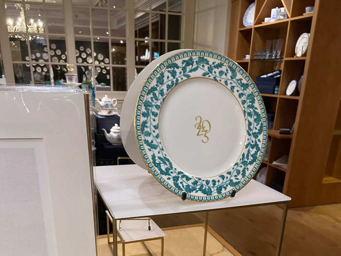 At Fortnum & Mason, I also scooped up a gilded plate emblazoned with a stylized "2023" in honor of the coronation year for £29, or around $36.