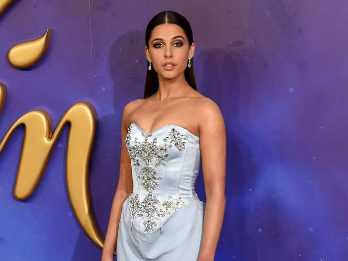 The dress Naomi Scott wore to the "Aladdin" European Gala looked like it was pulled from Jasmine