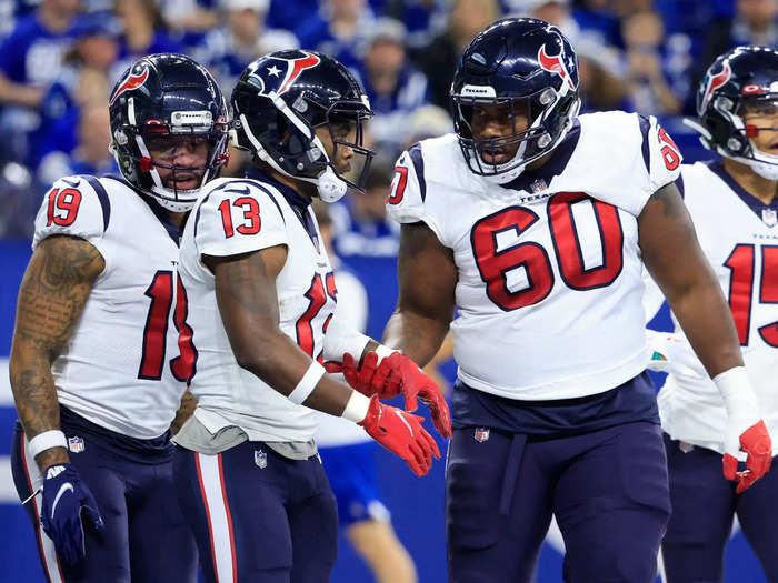 Like the Lions, the Texans have new uniforms coming, but not yet.