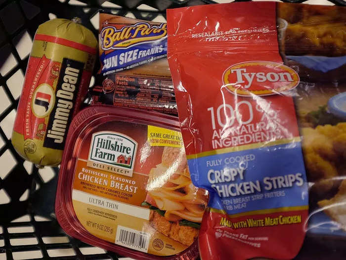 Tyson Foods is an Arkansas-based meat company that produces about one fifth of the meat consumed in the US. Among the brands that Tyson owns are Jimmy Dean, Hillshire Farm, and Aidells.