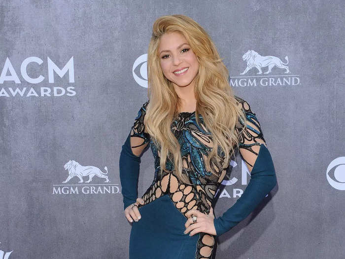 Shakira had the most daring dress of the night at the 2014 ACM Awards.