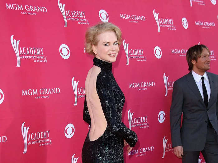 Nicole Kidman kept the backless trend going when she walked the orange carpet in 2009.