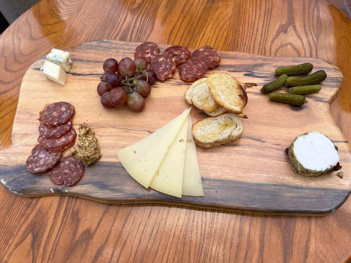 The charcuterie board was a close second.