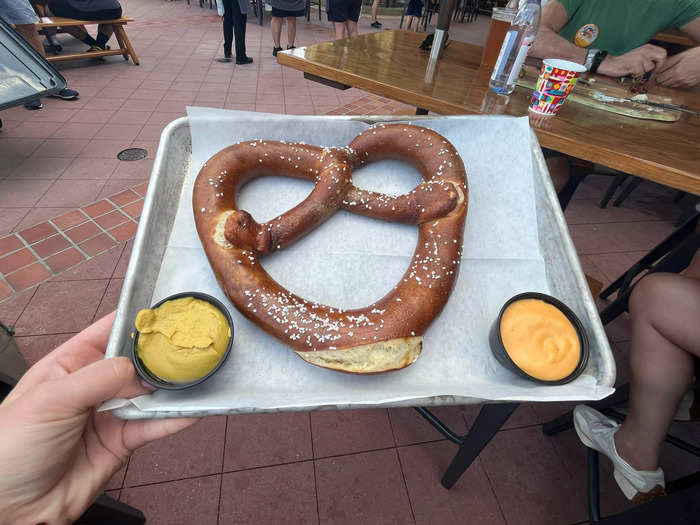 The pretzel with the beer cheese was my favorite.