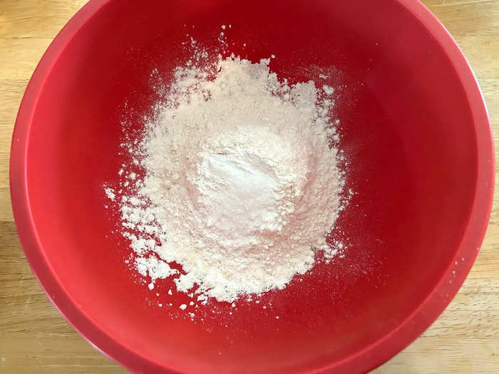 In a separate bowl, I mixed my dry ingredients together.