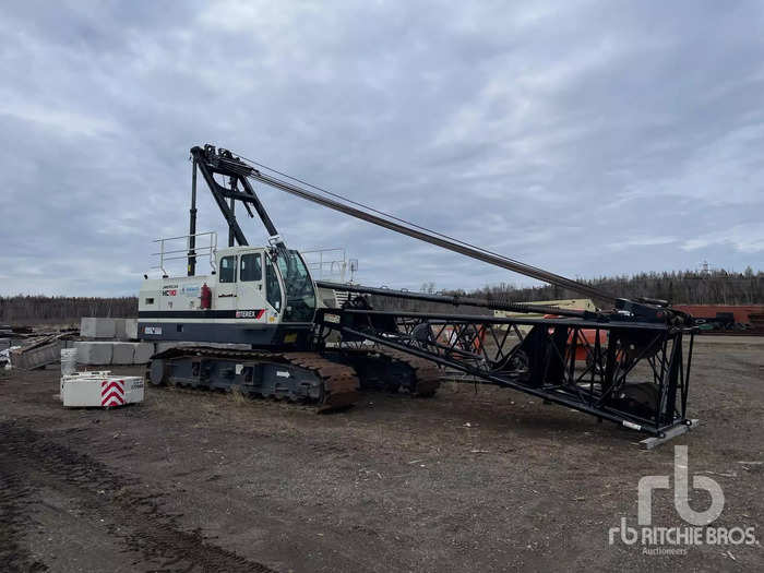 This crawler crane is used in construction projects that require heavy loads to be moved long distances or to tall heights. It was the most expensive machine purchased, selling for $299,120.