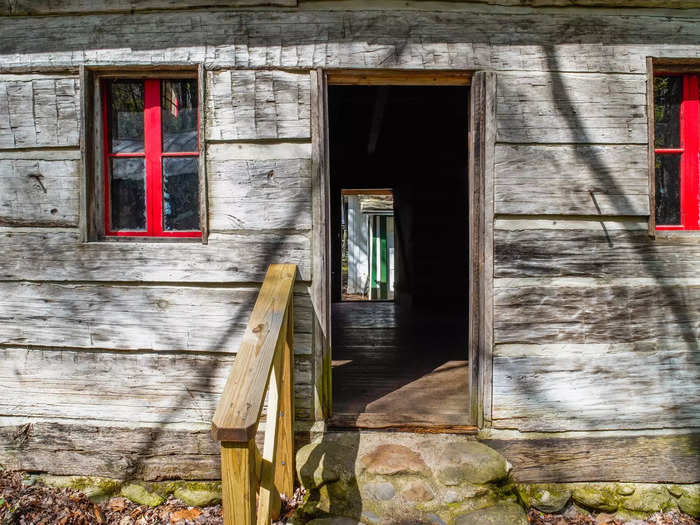 The one-story building stood out to me because I thought it looked older than the rest with a distressed, wooden facade that remained unpainted.