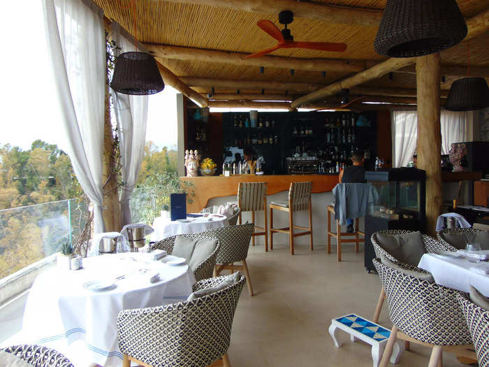 At lunchtime, I visited Anciovi, the poolside restaurant that was also featured in the show.