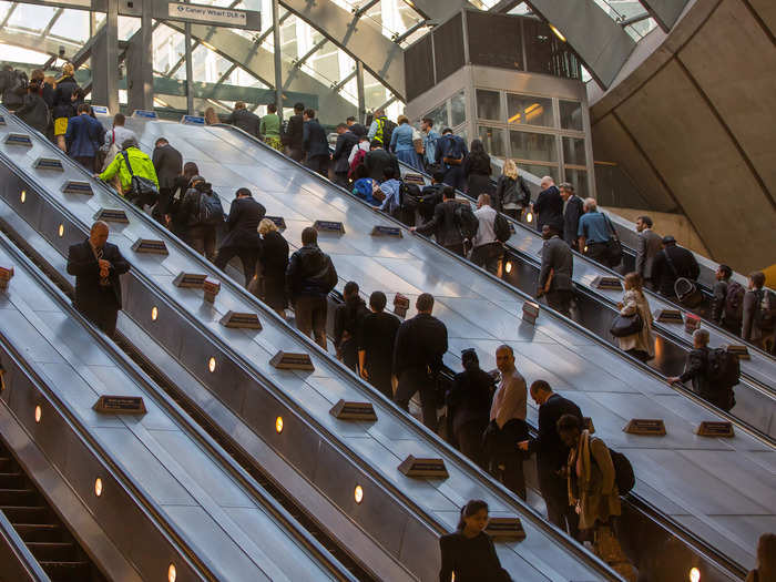 Tourists should never stand on the left side of escalators, especially in London Underground stations.