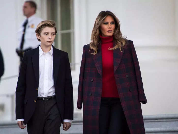 Melania Trump delayed moving into the White House in 2017 so that her son, Barron, could finish out the school year in Manhattan.