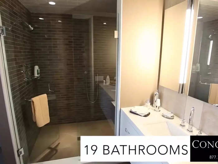... and 19 bathrooms.
