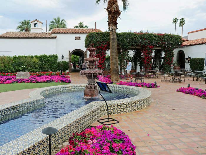 The hotel is billed as "a desert oasis near Coachella festival."