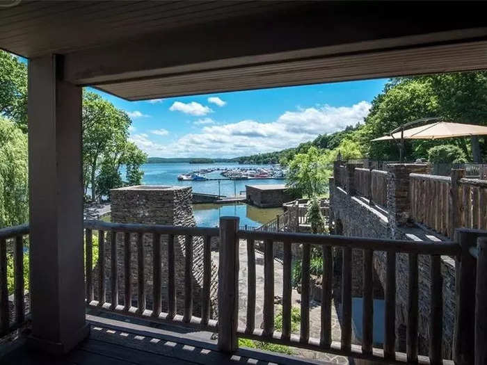 The gorgeous property is in Greenwood Lake, New York, roughly 45 miles northwest of Yankee Stadium.