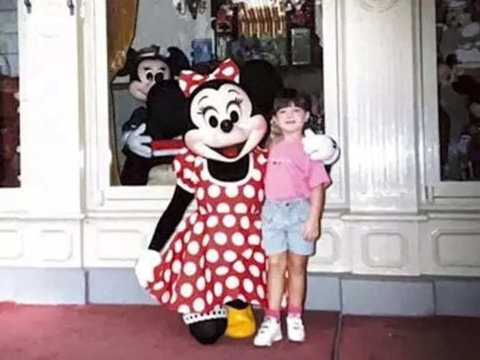 Minnie Mouse used to walk around Main Street USA at Magic Kingdom.