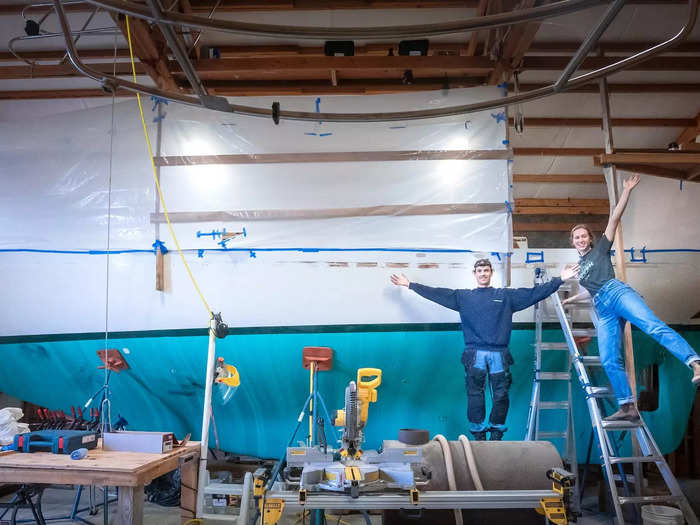 Once they are finished with the boat later this year, they are not planning to hit the open ocean immediately. Instead, they want to explore the waters of British Columbia and eventually take a longer trip down to Mexico.